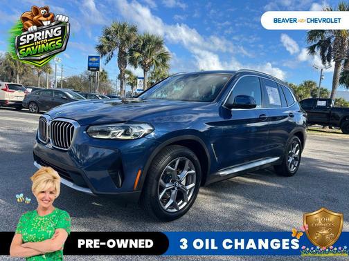 Blue Metallic 2023 BMW X3 xDrive30i