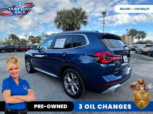 Blue Metallic 2023 BMW X3 xDrive30i