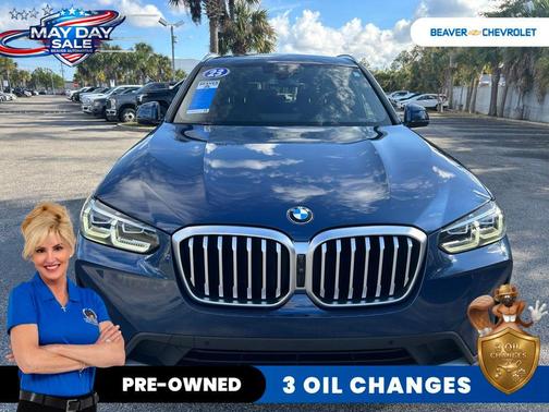 Blue Metallic 2023 BMW X3 xDrive30i