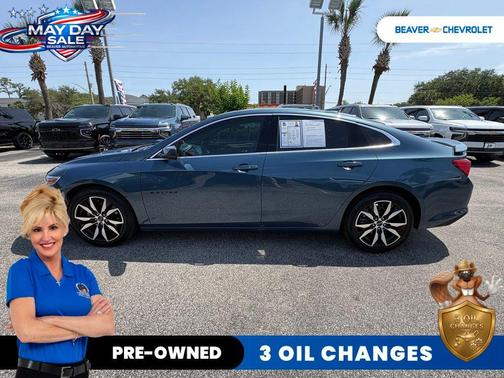 Lakeshore Blue 2025 Chevrolet Malibu FWD RS