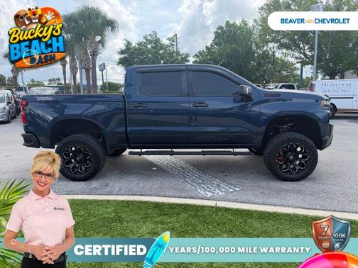 Blue Metallic 2021 Chevrolet Silverado 1500 LT Trail Boss