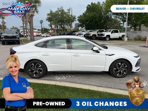 White 2024 Hyundai SONATA SEL
