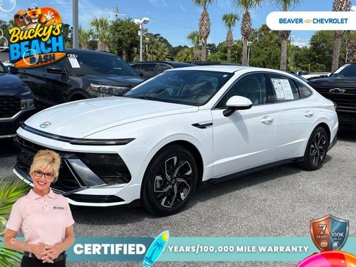 White 2024 Hyundai SONATA SEL