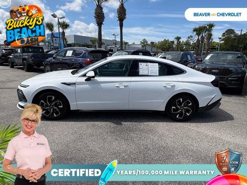 White 2024 Hyundai SONATA SEL