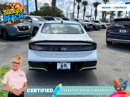 White 2024 Hyundai SONATA SEL