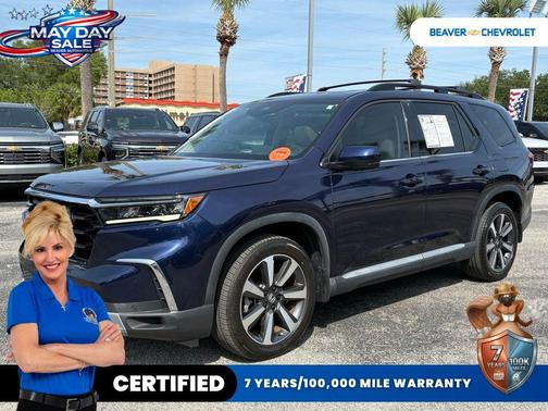 Blue 2023 Honda Pilot AWD Elite