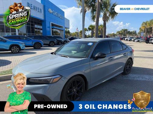 Gray 2022 Honda Civic Sport