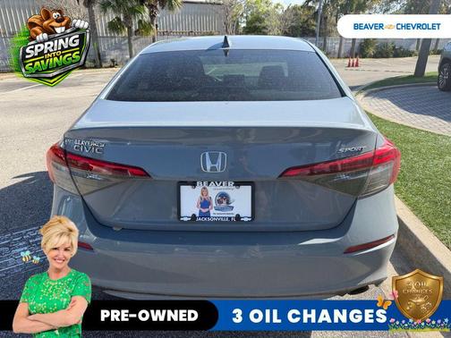 Gray 2022 Honda Civic Sport