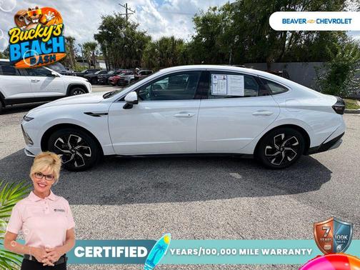 White 2024 Hyundai SONATA SEL