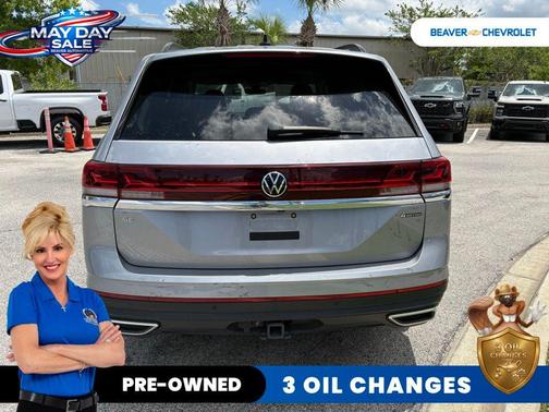 Silver Mist Metallic 2024 Volkswagen Atlas 2.0T SE w/Technology 4MOTION