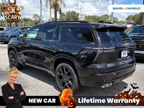 Black Metallic 2026 Chevrolet Traverse RS