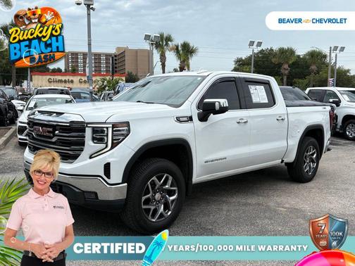 Summit White 2022 GMC Sierra 1500 SLT