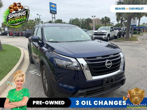 Deep Ocean Blue 2024 Nissan Pathfinder SV 4WD