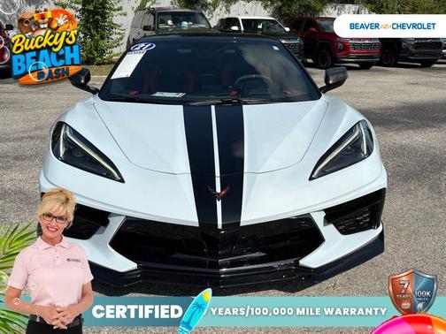 Ceramic White 2021 Chevrolet Corvette Stingray w/3LT
