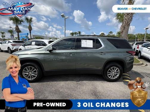 Silver Sage 2023 Chevrolet Traverse LT Leather