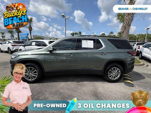 Silver Sage 2023 Chevrolet Traverse LT Leather