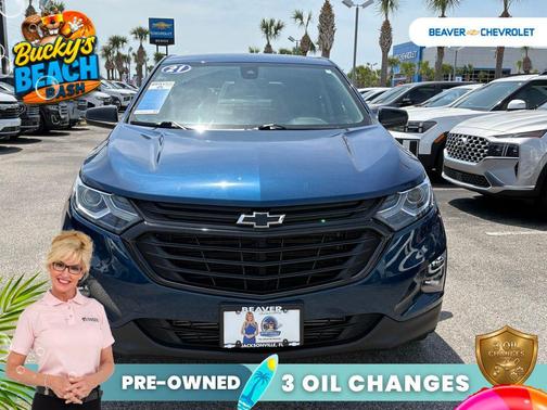 Pacific Blue Metallic 2021 Chevrolet Equinox 1LT