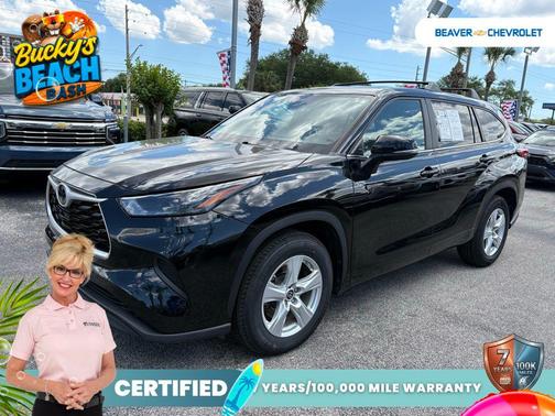 Midnight Black Metallic 2023 Toyota Highlander L