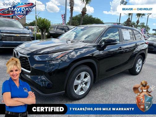 Midnight Black Metallic 2023 Toyota Highlander L