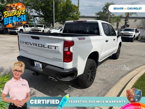 Summit White 2025 Chevrolet Silverado 1500 Custom Trail Boss
