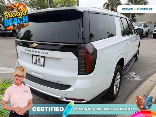 Summit White 2025 Chevrolet Suburban LT