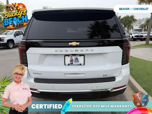 Summit White 2025 Chevrolet Suburban LT