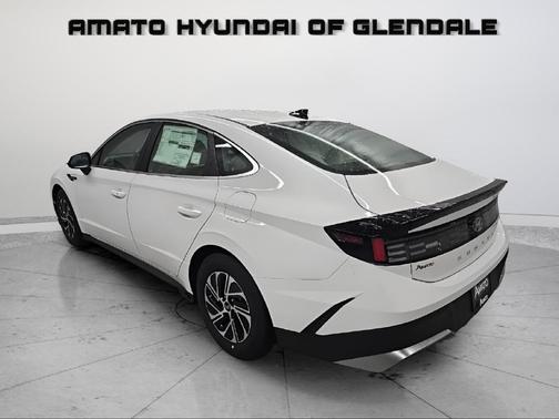 Serenity White 2026 Hyundai SONATA Hybrid Base