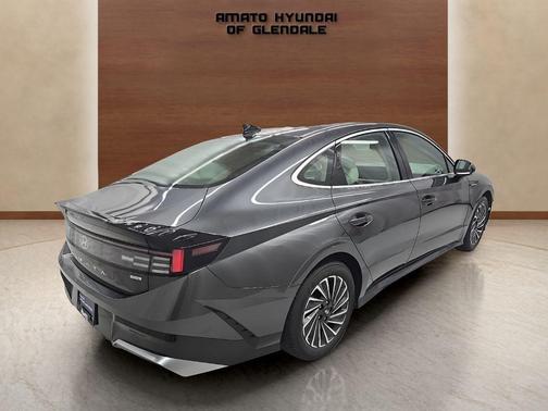Portofino Gray 2025 Hyundai SONATA Hybrid SE