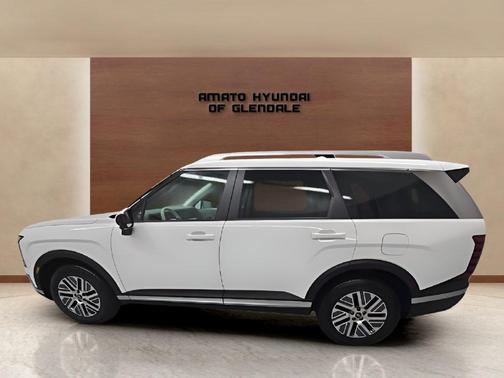 Creamy White Pearl 2027 Hyundai SANTA FE HEV SEL Premium