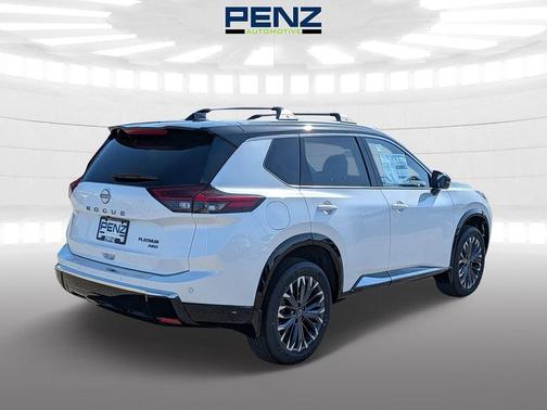 White / Black 2026 Nissan Rogue Platinum