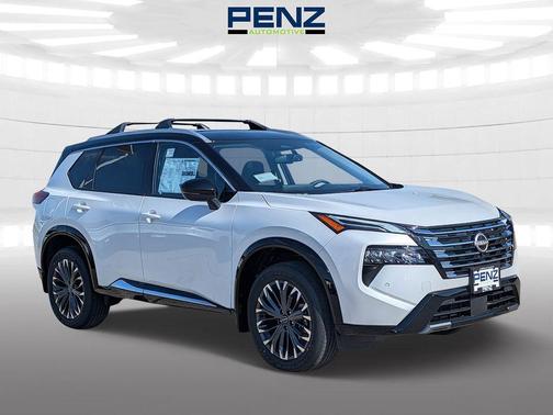 White / Black 2026 Nissan Rogue Platinum