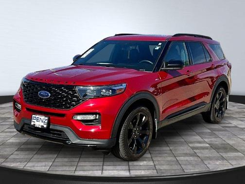 Rapid Red Metallic Tinted Clearcoat 2024 Ford Explorer ST-Line