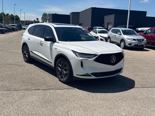 Platinum White Pearl 2023 Acura MDX A-Spec