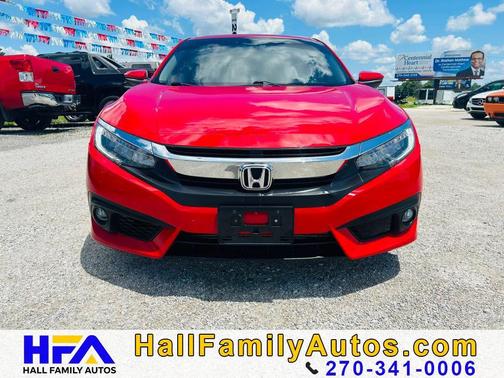 Red 2018 Honda Civic Touring