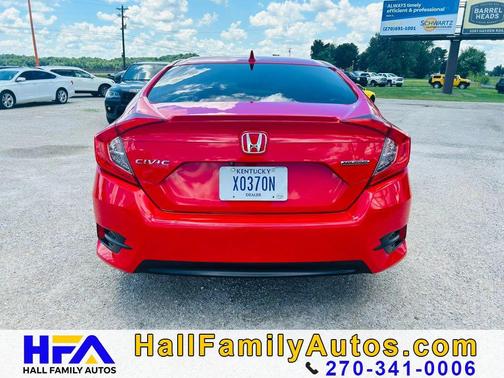 Red 2018 Honda Civic Touring