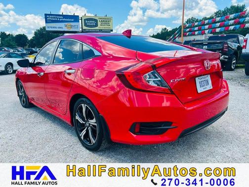 Red 2018 Honda Civic Touring