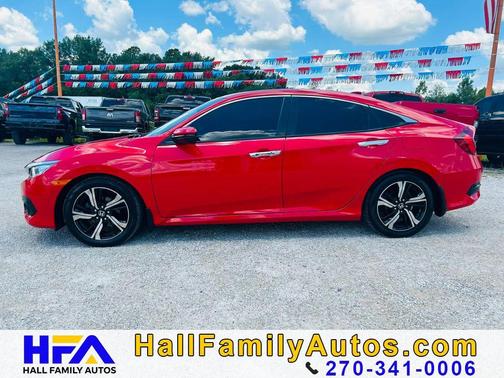 Red 2018 Honda Civic Touring