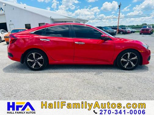 Red 2018 Honda Civic Touring