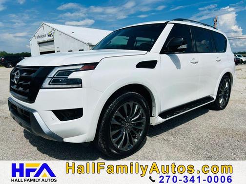 Aspen White Tricoat 2023 Nissan Armada Platinum 4WD