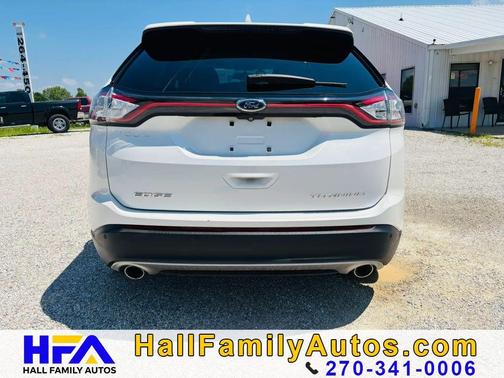 White Platinum Metallic Tri-Coat 2015 Ford Edge Titanium