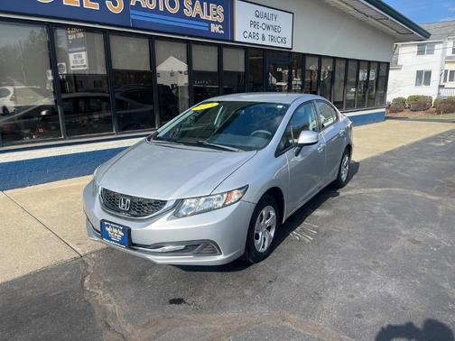 Silver 2013 Honda Civic LX