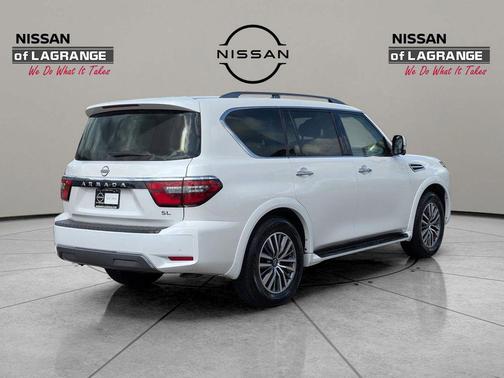 Aspen White Tricoat 2023 Nissan Armada SL 2WD