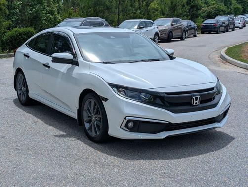 Platinum White Pearl 2019 Honda Civic EX-L