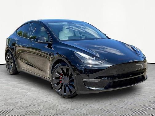 Solid Black 2022 Tesla Model Y Performance Dual Motor All-Wheel Drive
