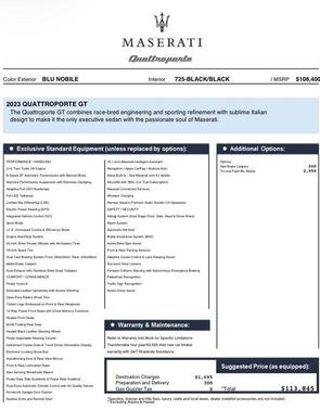 2023 Maserati Quattroporte GT