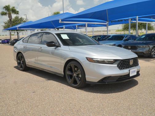 Solar Silver Metallic 2025 Honda Accord Hybrid Sport-L