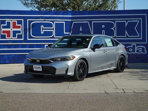 Solar Silver Metallic 2026 Honda Civic Hybrid Sport