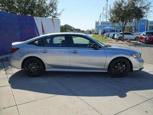 Solar Silver Metallic 2026 Honda Civic Hybrid Sport