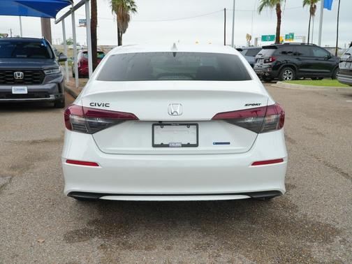 Platinum White Pearl 2026 Honda Civic Hybrid Sport