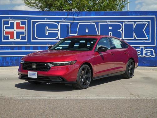 Radiant Red Metallic 2026 Honda Accord Hybrid Sport-L